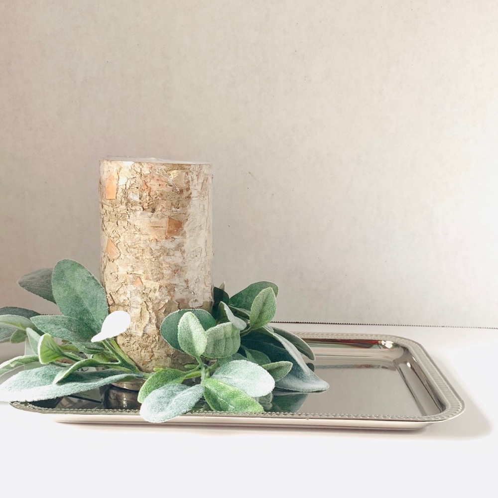 Tin rectangle serving tray - Picture 4 of 4